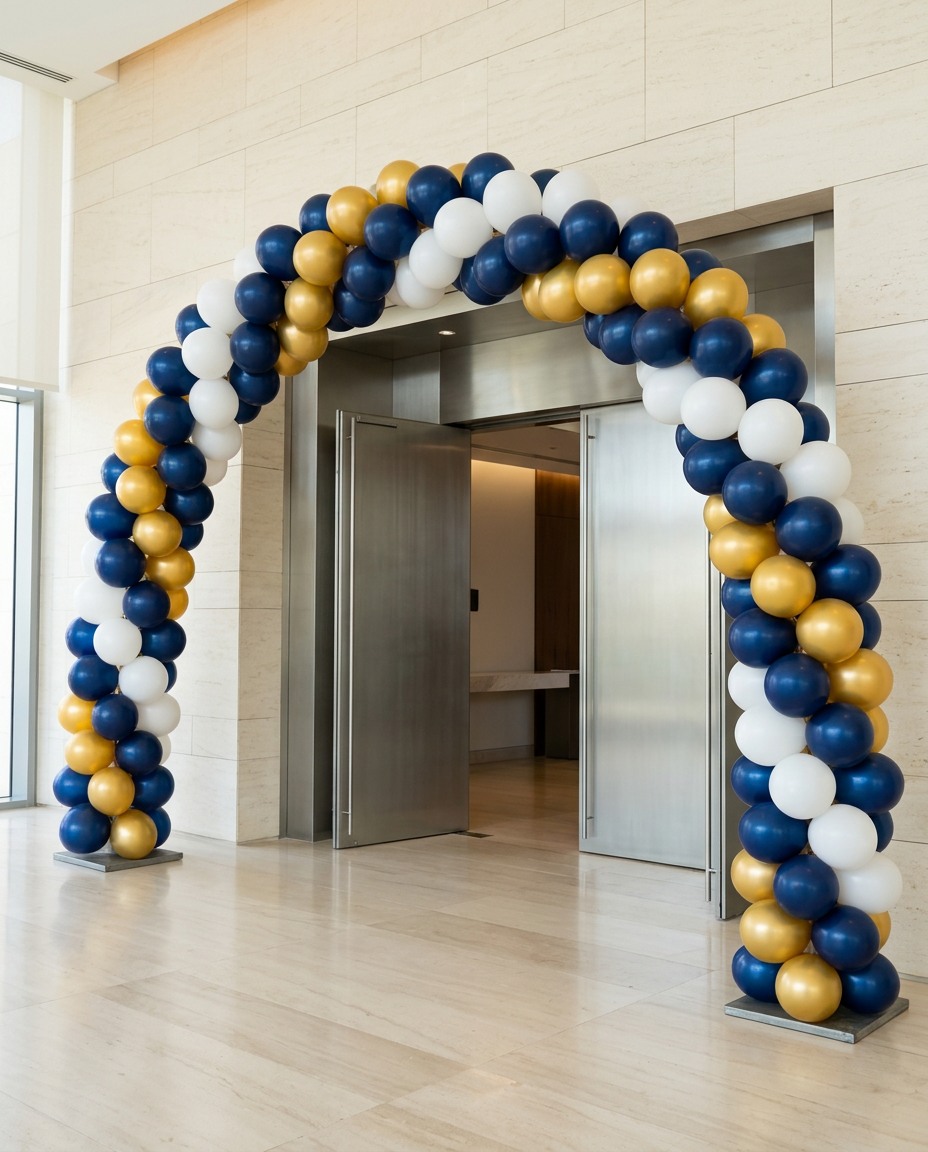 Full balloon arch, 6 m