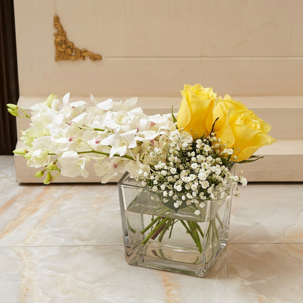 Coffee-table glass cube