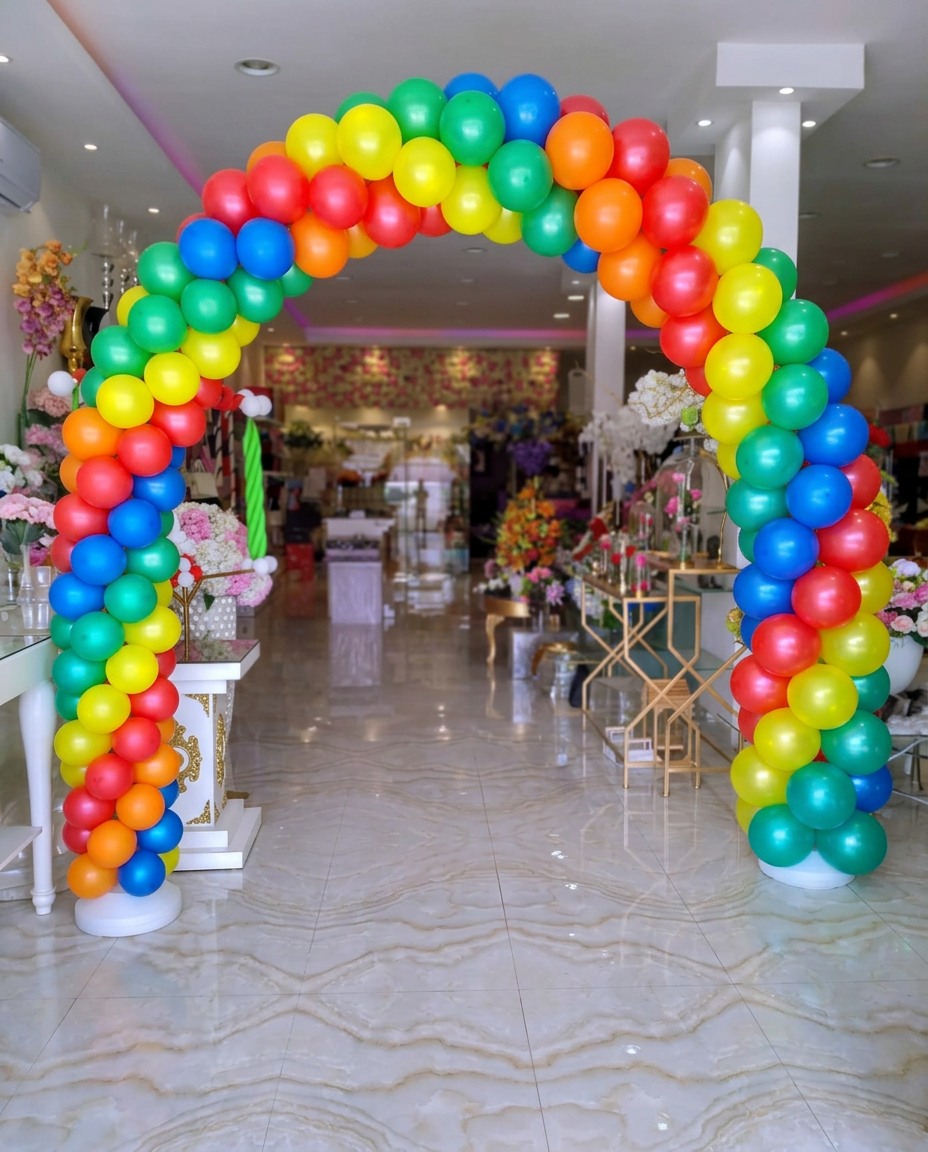 Full balloon arch, 6 m