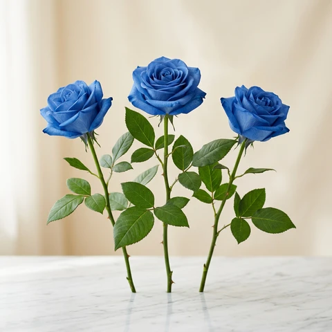 Blue (dyed) roses