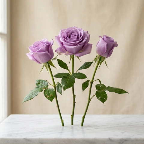 Lavender / purple roses