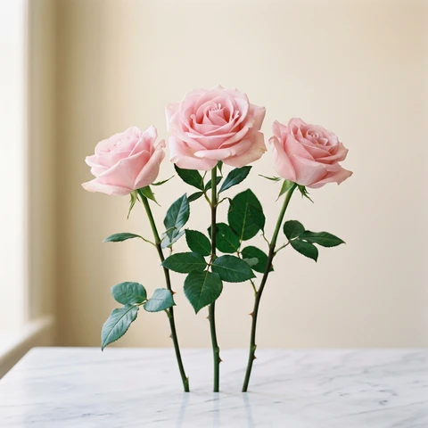 Light pink roses