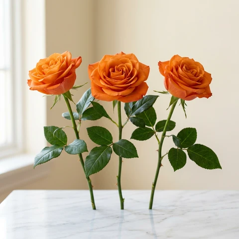 Orange roses