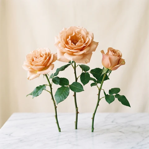 Peach / nude roses