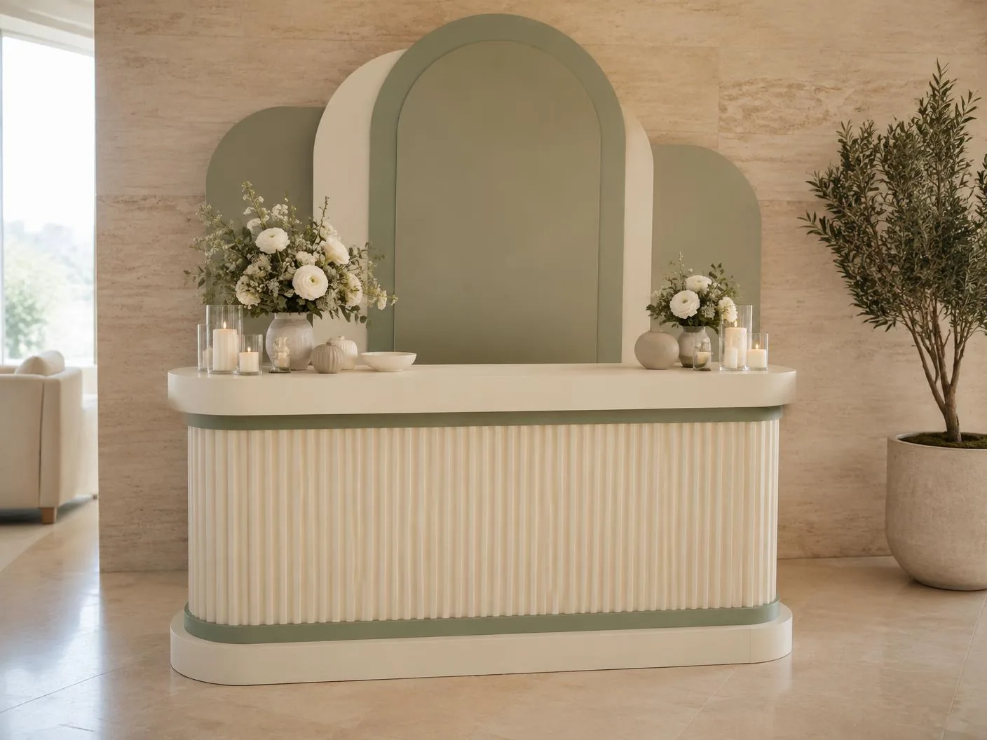 Signature Newborn Setup — Reception console